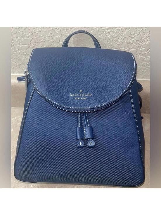 kate spade Handbags - Kate Spade New York Leila Denim Medium Flap Backpack, NWT